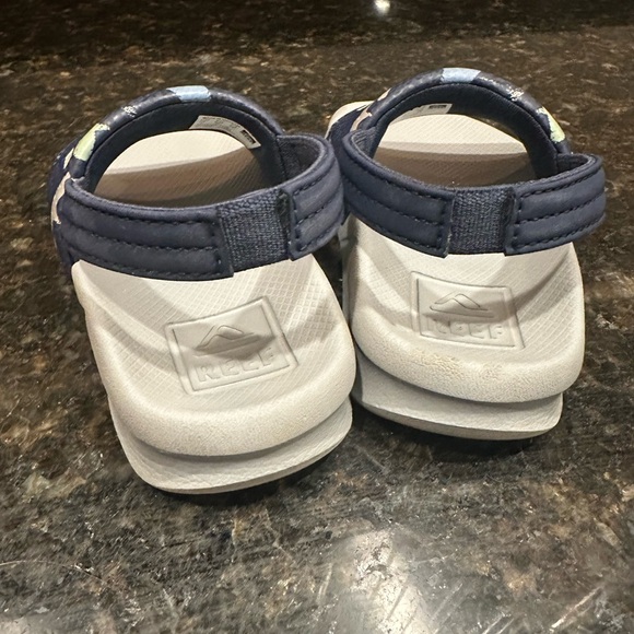 Reef Toddler Navy Shark Sandals - Picture 2 of 4
